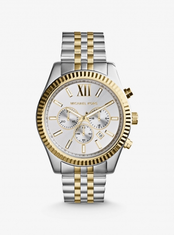 Michael Kors Oversized Lexington Two-Tone Watch