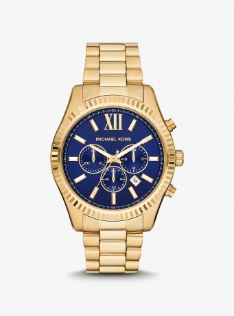 Michael Kors Oversized Lexington Gold-Tone Watch