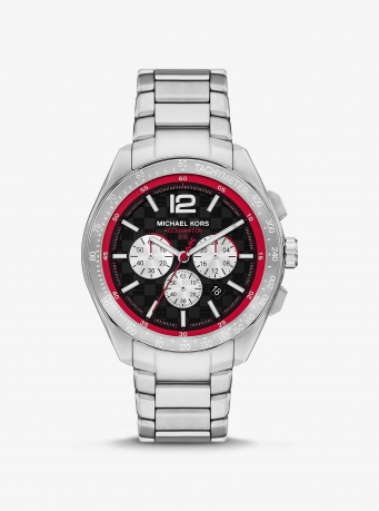 Michael Kors Oversized Accelerator 2.0 Silver-Tone Watch