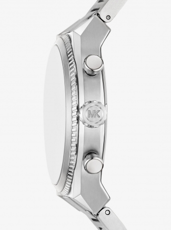Michael Kors Oversized Panorama Silver-Tone Watch