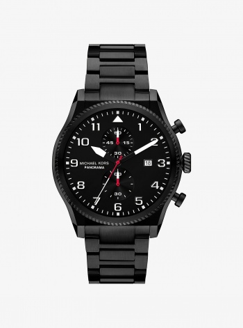 Michael Kors Oversized Panorama Black-Tone Watch