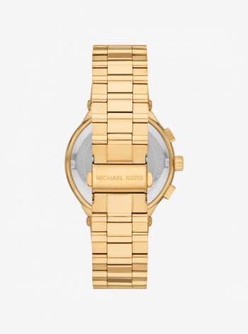 Michael Kors Mens Oversized Billie Gold-Tone Watch