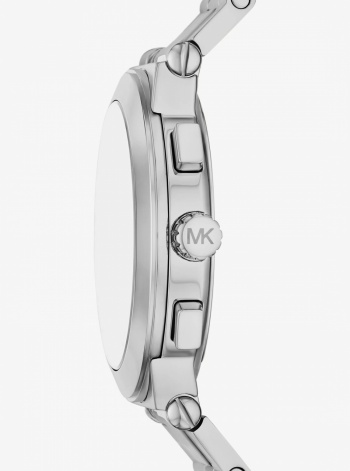 Michael Kors Mens Oversized Billie Silver-Tone Watch