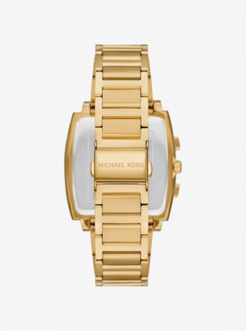 Michael Kors Mens Oversized Rhys Gold-Tone Watch