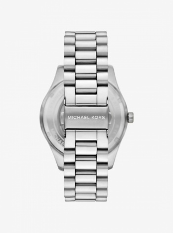 Michael Kors Mens Oversized Lexington Silver-Tone Watch