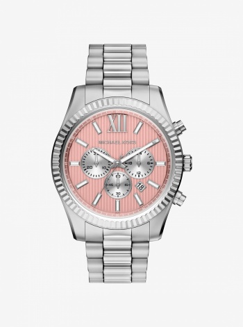 Michael Kors Oversized Lexington Silver-Tone Watch