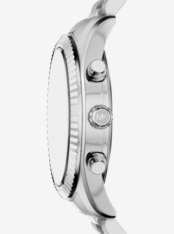 Michael Kors Oversized Lexington Silver-Tone Watch