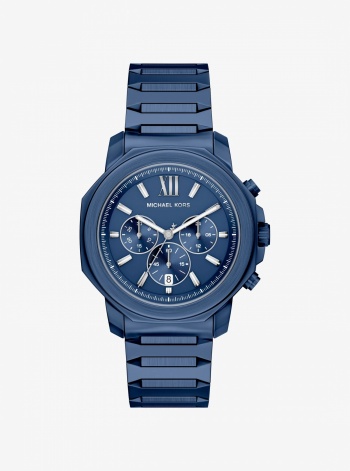 Michael Kors Oversized Prescott Blue-Tone Watch