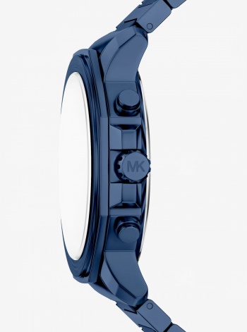 Michael Kors Oversized Prescott Blue-Tone Watch