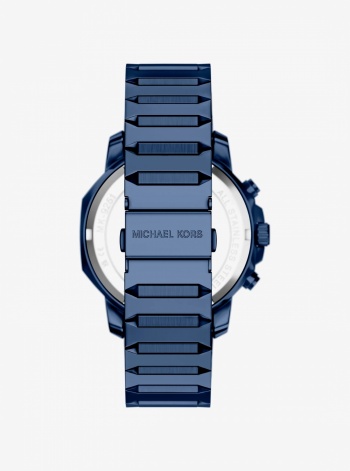 Michael Kors Oversized Prescott Blue-Tone Watch