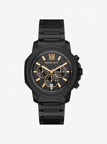 Michael Kors Oversized Prescott Black-Tone Watch