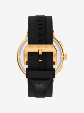 Michael Kors Oversized Billie Gold-Tone and Silicone Watch