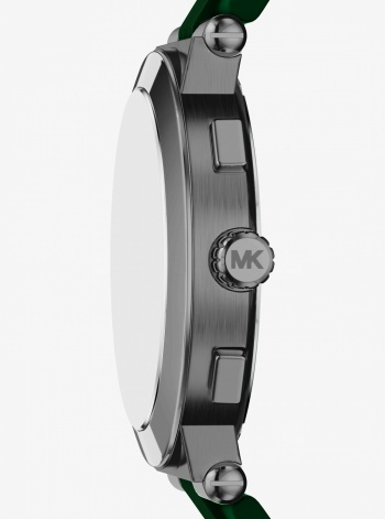 Michael Kors Oversized Billie Gunmetal and Silicone Watch