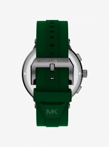 Michael Kors Oversized Billie Gunmetal and Silicone Watch