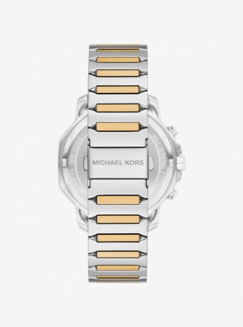 Michael Kors Mens Oversized Prescott Two-Tone Watch