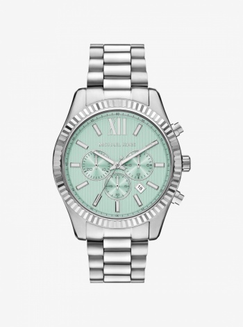 Michael Kors Oversized Lexington Silver-Tone Watch