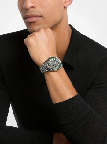 Michael Kors Mens Oversized Lexington Gunmetal Watch