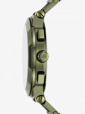 Michael Kors Mens Oversized Billie Green-Tone Watch