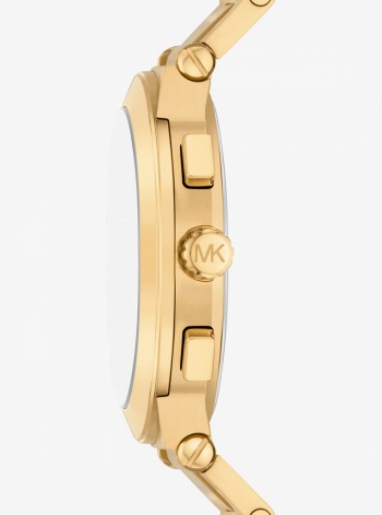 Michael Kors Oversized Billie Gold-Tone Watch and Bracelet Gift Set