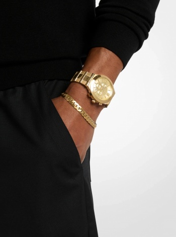 Michael Kors Oversized Billie Gold-Tone Watch and Bracelet Gift Set