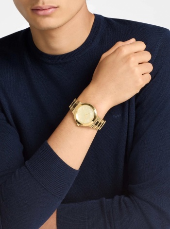 Michael Kors Oversized Billie Gold-Tone Watch
