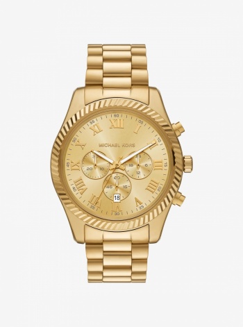 Michael Kors Oversized Lexington Gold-Tone Watch