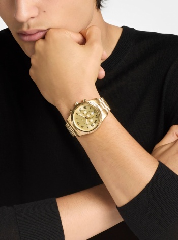 Michael Kors Oversized Lexington Gold-Tone Watch