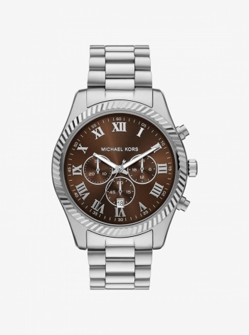Michael Kors Oversized Lexington Silver-Tone Watch