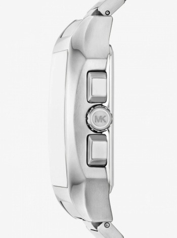 Michael Kors Hayes Oversized Silver-Tone Sport Watch