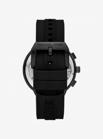 Michael Kors Oversized Billie Black-Tone and Silicone Watch
