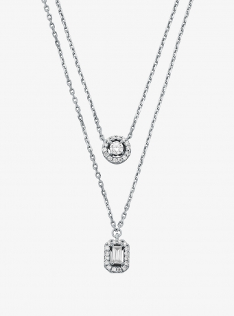 Michael Kors Precious Metal-Plated Double Layered Necklace