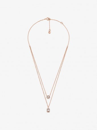 Michael Kors Precious Metal-Plated Double Layered Necklace