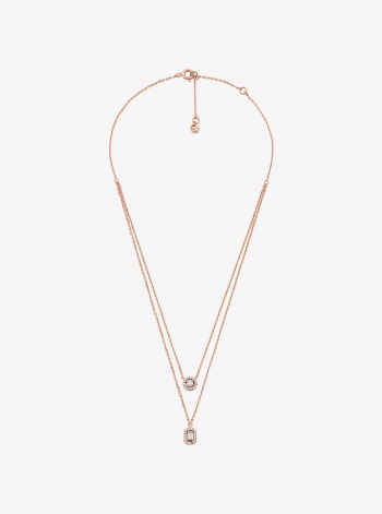 Michael Kors Precious Metal-Plated Double Layered Necklace