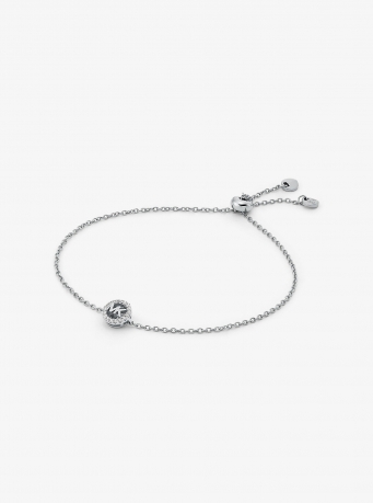 Michael Kors Fulton Precious Metal-Plated Sterling Silver Slider Bracelet
