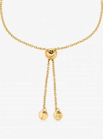 Michael Kors Fulton Precious Metal-Plated Sterling Silver Slider Bracelet