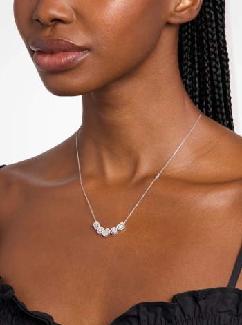 Michael Kors Precious Metal-Plated Sterling Silver Pavé Necklace