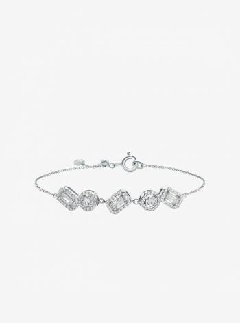 Michael Kors Precious Metal-Plated Sterling Silver Pavé Bracelet