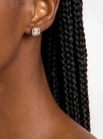 Michael Kors Precious Metal-Plated Sterling Silver Pavé Stud Earrings