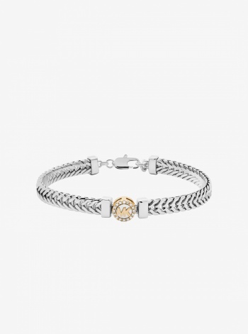 Pavé Logo Foxtail Chain Bracelet