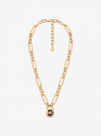 Pavé Lock Necklace