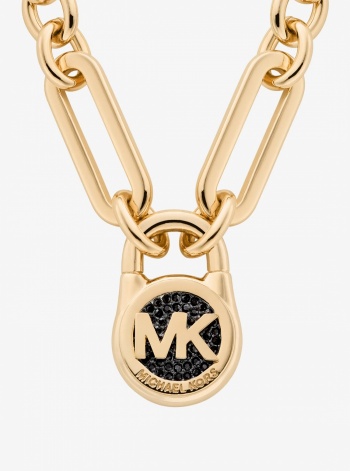 Pavé Lock Necklace