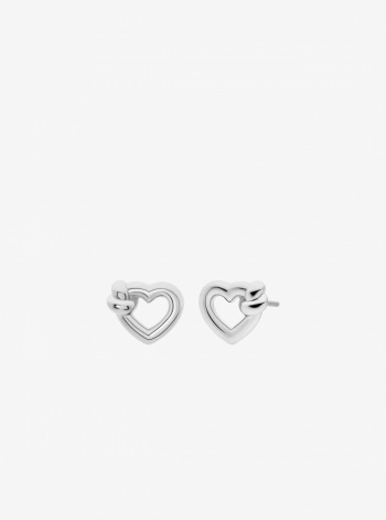 Knotted Heart Necklace and Earrings Gift Set