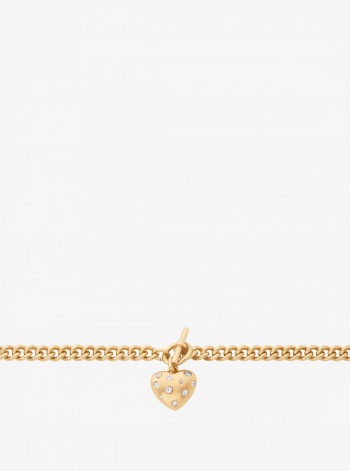 Pavé Heart Charm Bracelet