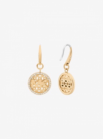 Pavé Logo Charm Earrings
