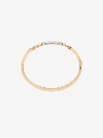 Pavé Horsebit Bangle