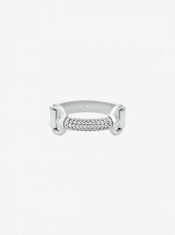 Pavé Horsebit Ring