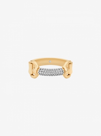Pavé Horsebit Ring