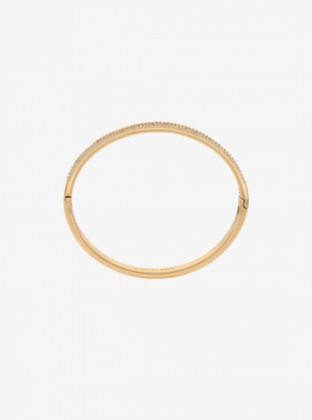 Pavé Perforated Logo Bangle