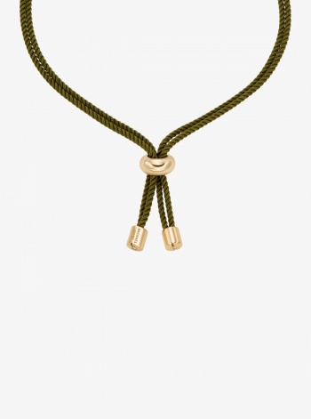 Horsebit Corded Slider Bracelet