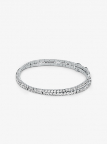 Michael Kors Precious Metal-Plated Brass Double Wrap Tennis Bracelet